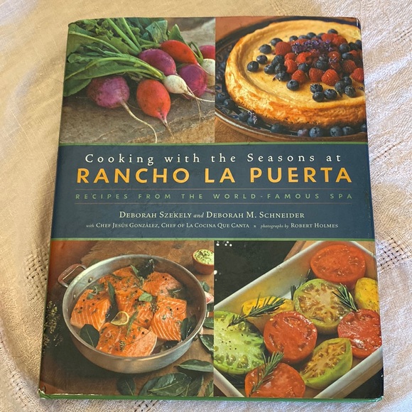 Hardcover “Cooking with the Seasons at Rancho La Puerta” signed - Picture 1 of 4